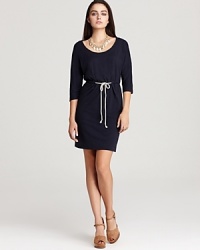 The ultimate in casual chic, this Velvet by Graham & Spencer dress features a rope tie at the waist for a nautical edge.