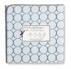 SwaddleDesigns Ultimate Receiving Blanket, Mod Circles, Pastel Blue with Brown