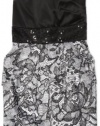 Ruby Rox Kids Girls 7-16 Print Pocket Derss, Black/Ivory, 14