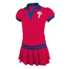 Philadelphia Phillies Girls (4-7) Red Adidas Polo Dress