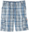 Levi's Boys 4-7 Pull On Cargo Short, Light Blue, 7