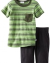 Splendid Littles Boys 2-7 Jasper Pocket Crew Set Toddler, Vintage Kelly, 4T