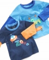 This cozy long sleeve tee by First Impressions makes playtime even cuter.