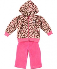 Carter's Watch the Wear Snow Leopard 2-Piece Outfit (Sizes 0M - 9M) - pink/fuchsia, 3 - 6 months