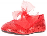 Stuart Weitzman Layette Baby Bling Ballet Flat (Infant/Toddler),Red,4 M US Toddler