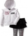 Calvin Klein Baby-Girl's Infant Hooded Top With Skegging