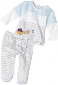 Absorba Baby-Boys Newborn 2-Piece Nautical Footed Pant Set