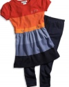 GUESS Kids Girls Little Girl Striped Sweater Dress, MULTICOLORED (4)