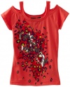 Baby Phat - Kids Girls 7-16 Cold Sholder Tee