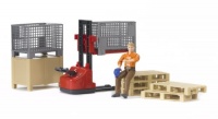 Bruder Bworld Logistics Set with Man