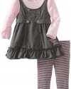 Calvin Klein Baby-girls Infant Tunic with Leggings, Assorted, 18 Months