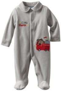 Carters Boys 2-7 Little Hero Monkey Coverall, Grey Heather, 3-6 Months