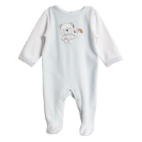 ABSORBA Baby-Boys Newborn Velour Footie