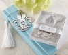 Fleur-de-Lis Metal Bookmark with Elegant White-Silk Tassel