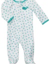 Carter's Whale Lovelies Coverall (Sizes NB - 9M) - white/turquoise, 6 months