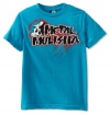 Metal Mulisha Boys 2-7 Draft Kids Tee, Turquoise, Large