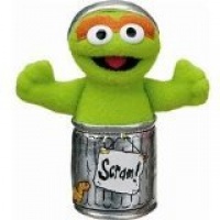 Gund Sesame Street Oscar The Grouch Finger Puppet 4 Puppets