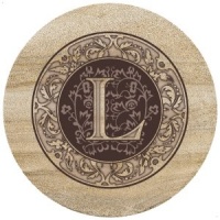 Natural Sandstone Trivet Monogram L