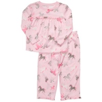 Infant 2 Piece Poly PJ Set - Horse Print