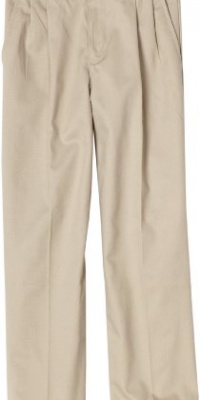 Nautica Sportswear Kids Boys 8-20 Pleated Twill Pant, Khaki, 20