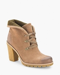 UGG® Australia steps into the lace up booties trend in high style, on wearable lugged heels.