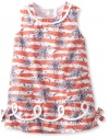 Lilly Pulitzer Girls 2-6X Little Classic Shift, Resort White She's A Firecracker, 4