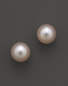 Cultured Akoya pearls make a timeless statement on simply glamorous studs. From Tara Pearls.