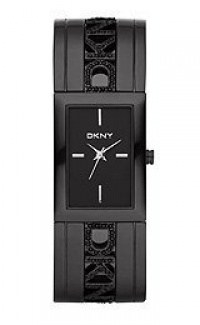 DKNY NY8402 Black Logo Glitz Cuff Watch