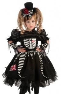 Rubies Toddler Girls Day of the Dead Skeleton Halloween Costume Dress