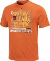 San Francisco Giants Youth Majestic Orange 2012 National League Champion Conquerors T-Shirt