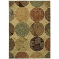 Shaw Living Modernworks 7-Foot 9-Inch by 10-Foot 10-Inch Rug in Biometric, Beige