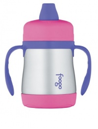 Thermos Foogo Phases Leak Proof Stainless Steel Sippy Cup, 7 Ounce, Pink/Purple