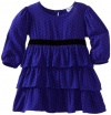 Splendid Littles Baby-Girls Newborn Geo Dot Dress, Iris, 18-24