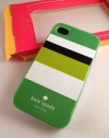 Designer kate spade new york GREEN STRIPE iPhone 4 and 4S Hard Case