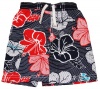 Nautica Infant/Toddler Boy's Red Hibiscus Print Pull-On Swim Trunks/Shorts/Swimwear 12-18M 2T 3T - 3 T