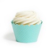 Dress My Cupcake Standard Tiffany Aqua Blue Cupcake Wrappers, Set of 12