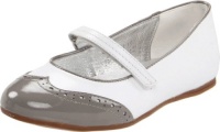 Venettini 55-Foxy,White Leather/Grey Patent,29 EU (11 M US Little Kid)