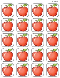 Teacher Created Resources Apples Stickers, Multi Color (1252)