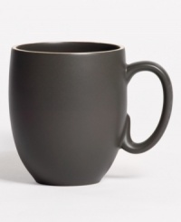 With a powdery matte finish and clean modern shapes, this dinnerware collection from renowned designer Vera Wang brings minimalism to the table with chic style. In soft, natural graphite, this mug coordinates perfectly with any decor.