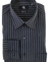 Calvin Klein L/S Black Striped Dress Shirt