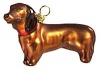 Joy to the World Collectibles European Blown Glass Pet Ornament, Dachshund, Red