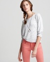 So Low Tee - Tacked Sleeves Stripe