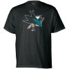 San Jose Sharks Reebok NHL Black Primary Logo T-Shirt