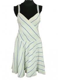 Lauren by Ralph Lauren Paula Striped Dress Blue/Natural 4