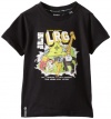 LRG - Kids Boys 8-20 Super Heroes Tee, Black, Medium