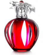 A supremely feminine and precious object of irresistible temptation. This luminous and timeless scent blends delightful fruits with modern floral notes. Housed in a jewel-inspired red cabochon bottle. Top notes: Iced cherry, bergamot, pink pepper Middle notes: Violet, jasmine, freesia Base notes: Amber, tonka bean, musk, sandalwood 