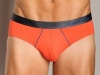 Calvin Klein Men's Prostretch Reflex Hip Brief, Blaze/Atlantis, Large