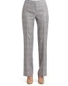 THE LOOKTweed designBanded waist with button and hook closureFront zip closureTrouser silhouetteBack dartsTHE FITRise, about 10Inseam, about 32THE MATERIAL46% linen/22% virgin wool/16% viscose/14% polyester/2% lycraCARE & ORIGINDry cleanImportedModel shown is 5'10 (177cm) wearing US size 4. 