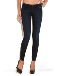 GUESS Brittney Zip Denim Leggings in Harbor Wa, HARBOR WASH (23)