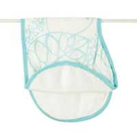 Aden + Anais Muslin Burpy Bib, Azure Leafy